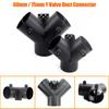 Air Vent Outlet Diesel Parking Heater Ducting 75mm Y Piece Duct Pipe Connector 2 Valves with Bracket For Car Truck VAN Camper