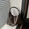 Schoolbag large capacity tote bag women's 1011 new trend simple Korean version fashion double shoulder back women's bag