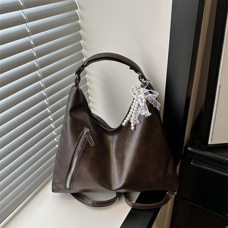 Schoolbag large capacity tote bag women's 1011 new trend simple Korean version fashion double shoulder back women's bag