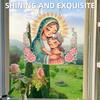 2D Flat DIY Hanging Diamond Art Kits Diamond Painting Set Diamond Art Pendant Single Side Drill Wall Decor for Home & Windows