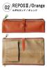 CCOMPANY LIMITED Lupo 2 Second Genuine Leather Italian Leather Pencil Case (Orange)