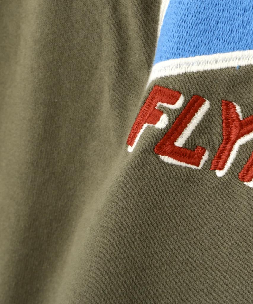 AVIREX EMB FLYING TIGER L/S T-SHIRT olive