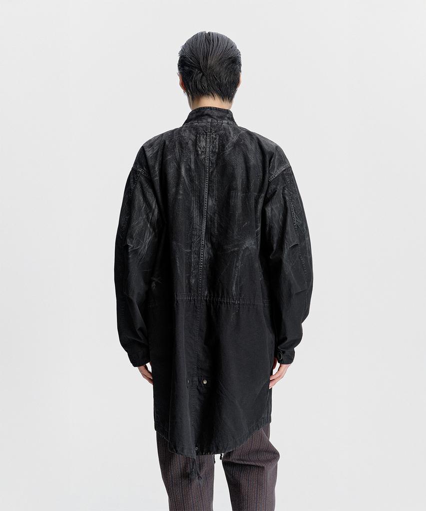 Surface Edition Waxed M-65 Fishtail Parka Black