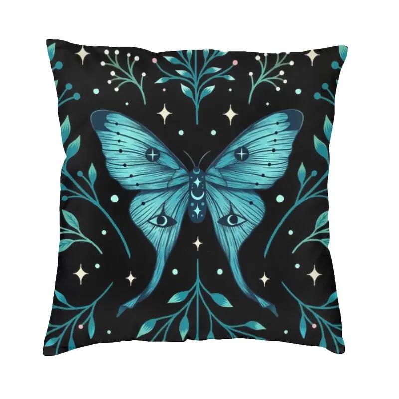 Halloween Witch Crow Cat Bat Print Pattern Cushion Cover Home Living Room Sofa Decoration Square Pillow
