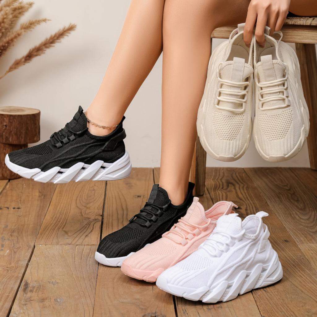 Dámské boty Flyknit Letní sportovní Prodyšné Ležérní Síťované boty Měkká podrážka Síťované boty Odolné proti nečistotám Cestovní boty