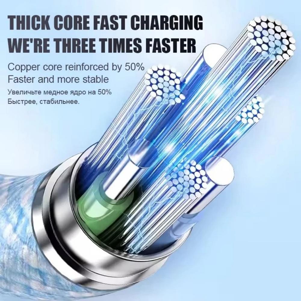 PD 60W USB-C to USB C Fast Charger Cable For iPhone 16 15 iPad Xiaomi Samsung Huawei Honor Type C Weaving Data Cable 1M/1.5M/2M