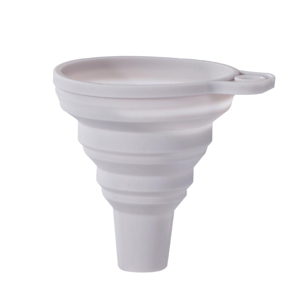 

1Pcs Portable Mini Silicone Retractable Folding Funnel Kitchen Oil Beer Liquid Dispenser Telescopic Long Neck Foldable Funnels 7.5cm