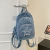 Ruffled Starlight Casual Backpack - Large Capacity Outdoor Personalized Fashionable Dual Shoulder Bag