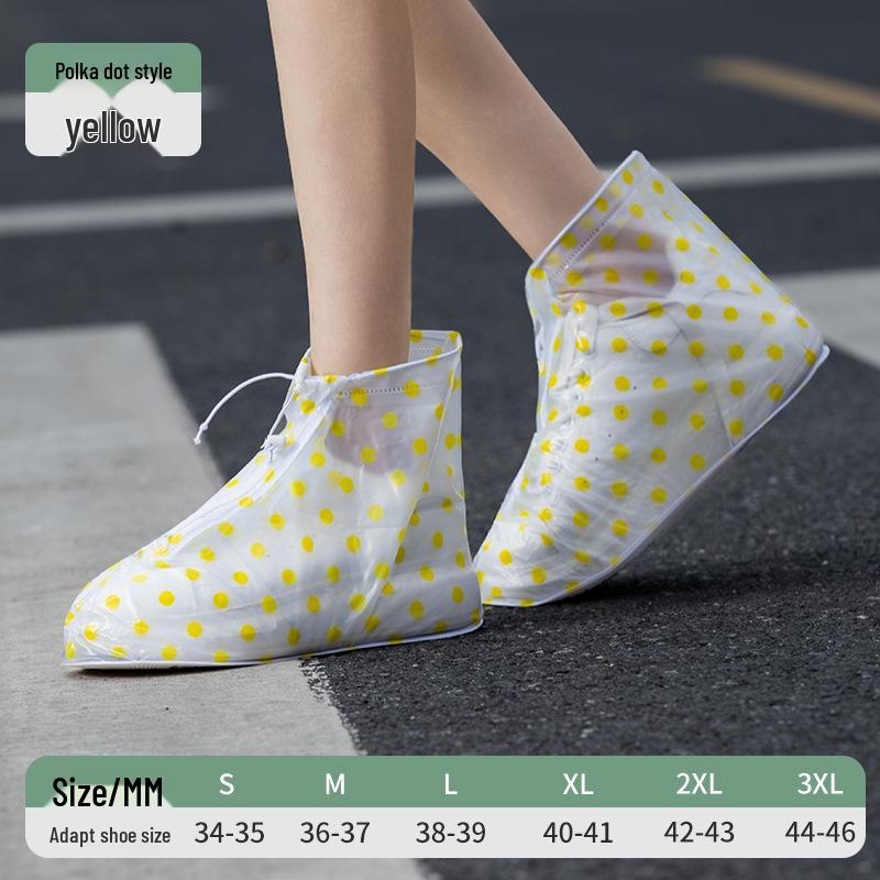 Wasserdichte, rutschfeste PVC-Überschuhe: Regenfest und verschleißfest für Erwachsene und Kinder, ideal für Schuhe mit Reißverschluss.