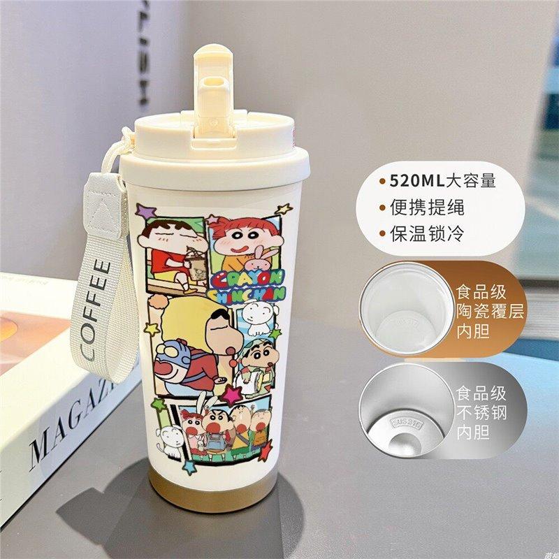 Cartoon Xiaoxin Thermos Cup 111 Stainless Steel Student High Value Office Coffee Cup Large Capacity Water Cup