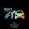Reflective Cartoon "Don't Touch My Car" Decorative Stickers for Car Body and Glass.