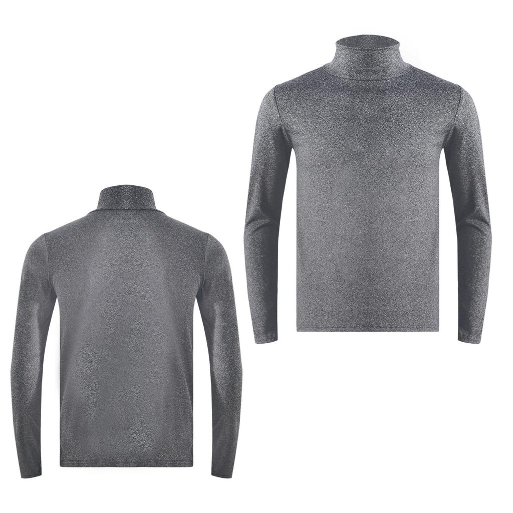 Heren Coltrui Shirts, Lange Mouw Slim Fit Thermische Top Winter Warm