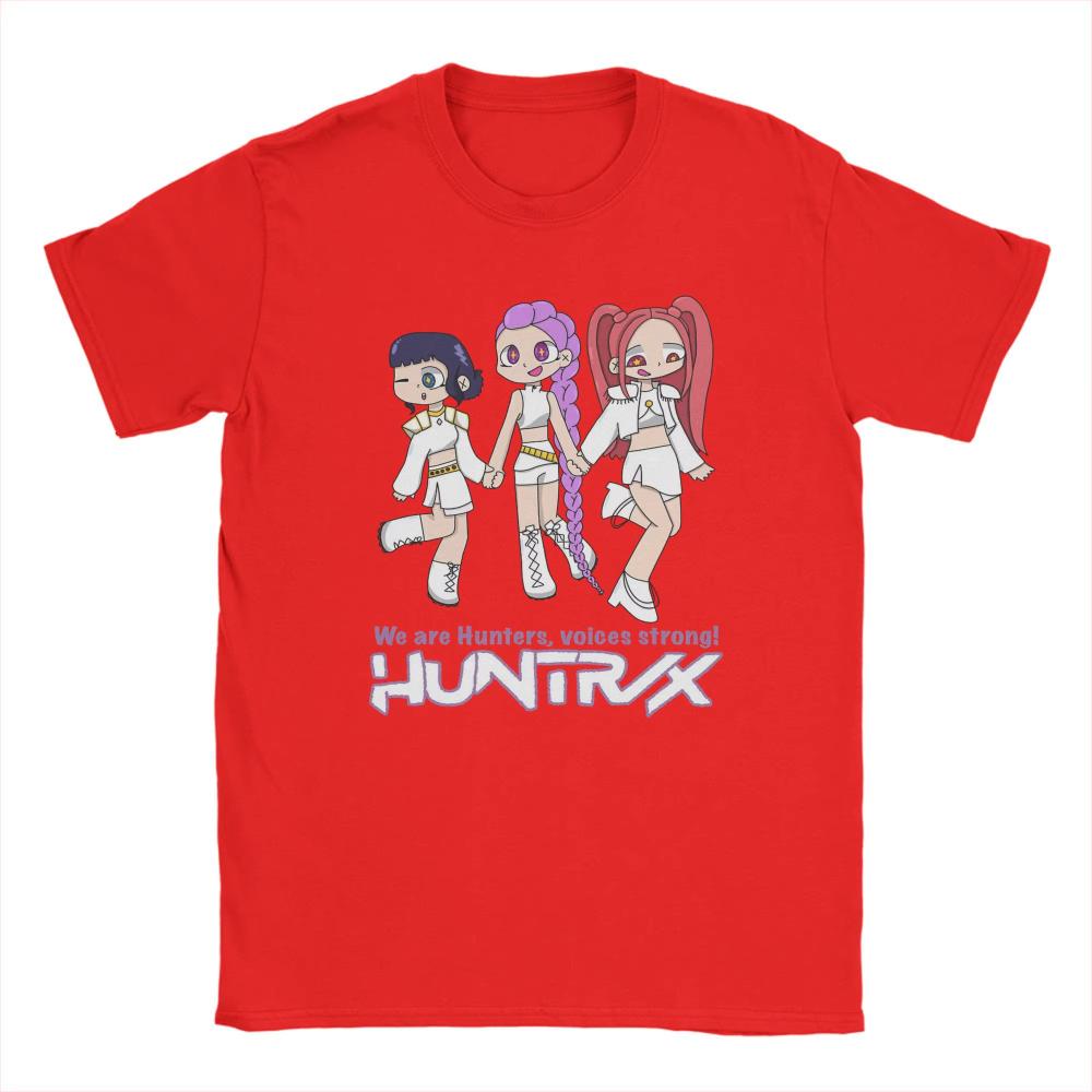 

Мужская Женская Футболка Чиби Хантрикс Из K Pop Охотники на Демонов Юмор Хлопковая Футболка С Коротким Рукавом Футболки С Круглым Вырезом Одежда Лето 4XL
