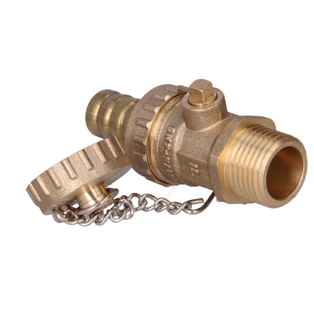 Drain Ball Valve, Screw-in, 1/2 Inch, F-Comfort