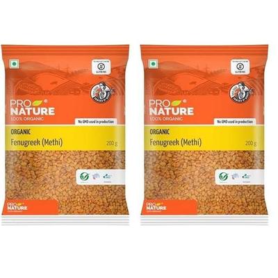 Pro Nature Bio-Bockshornklee-Methi-Samen, 200 g (2er-Pack)