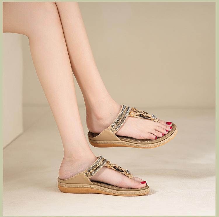 Fashion 923-4 Season Summer 2025 New Light and Comfortable Flat Sandals Women's Casual Fashion Seaside Beach Large Size Sandals