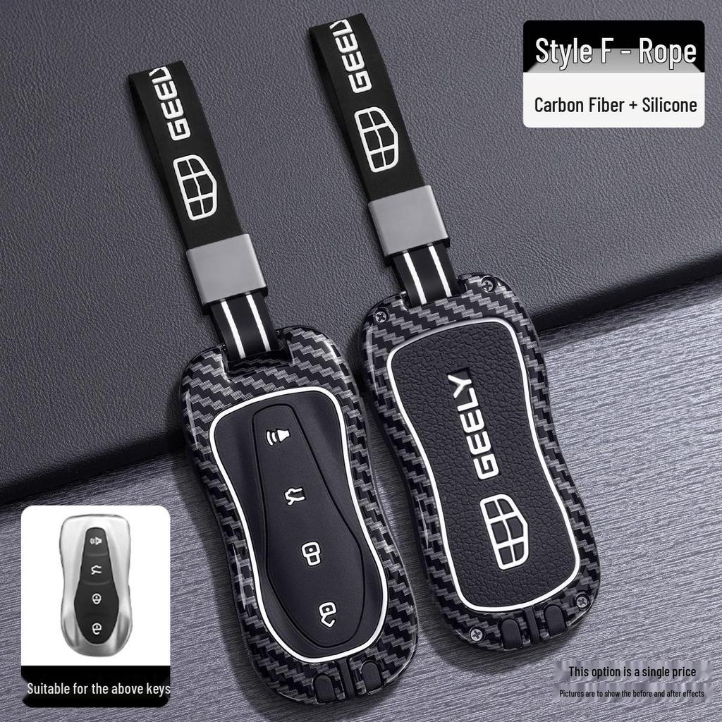 Geely New Boyue Pro Key Cover for Xingyue S - Premium Full-Coverage Car Key Case with Buckle for Men and Women