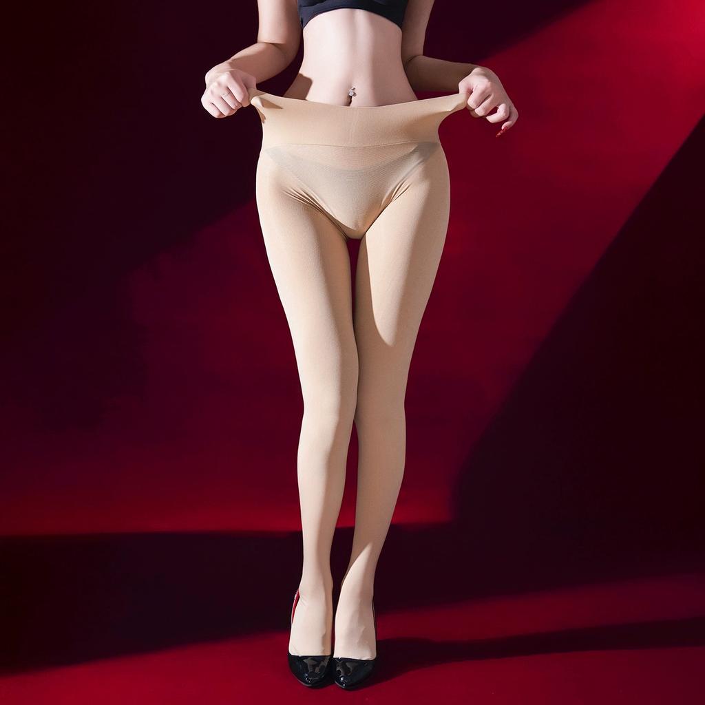 Sexy Traceless Deep Crotch Pantyhose High Elastic Shaping Autumn Winter Tights Women's Shiny Glossy Stocking Lingerie Leggings