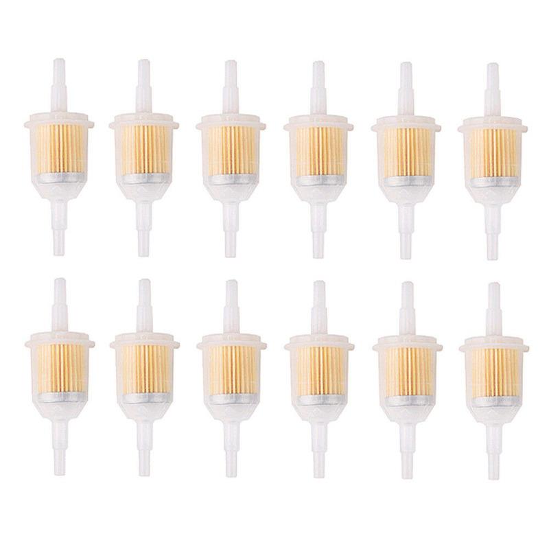 1/4" 6mm/8mm Inline Gas Fuel Filter for Honda Small Engine Mower 10 Plastic Orange Universal Automotive Tools Car Accessories Fuel Filters5