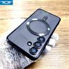 Transparent TPU Case For Samsung Galaxy S25 S24 S23 S22 S21 S20 Ultra Plus FE S24Plus S23Plus Note 20 For Magsafe Charge Cover