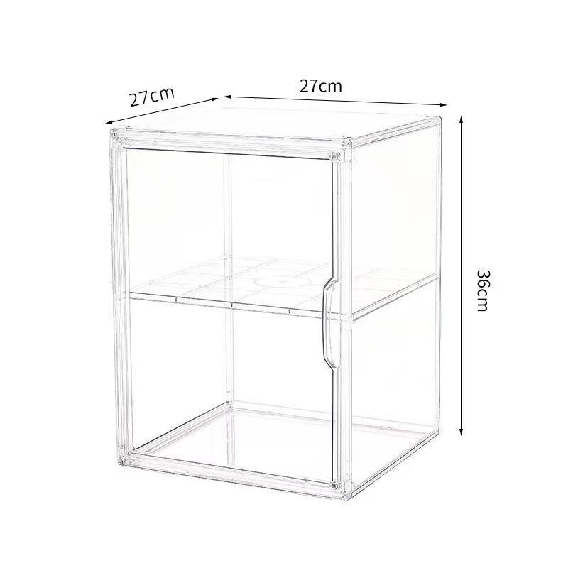 Clear Plastic 1/2/3/4 Tier Bread Display Case Dust Proof Large Capacity For Kitchen Counter Bakery Pastry Storage