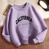 California LA Letter Sportswear Kids Crew Neck Hoodie - Casual Fashion Pullover for Boys
