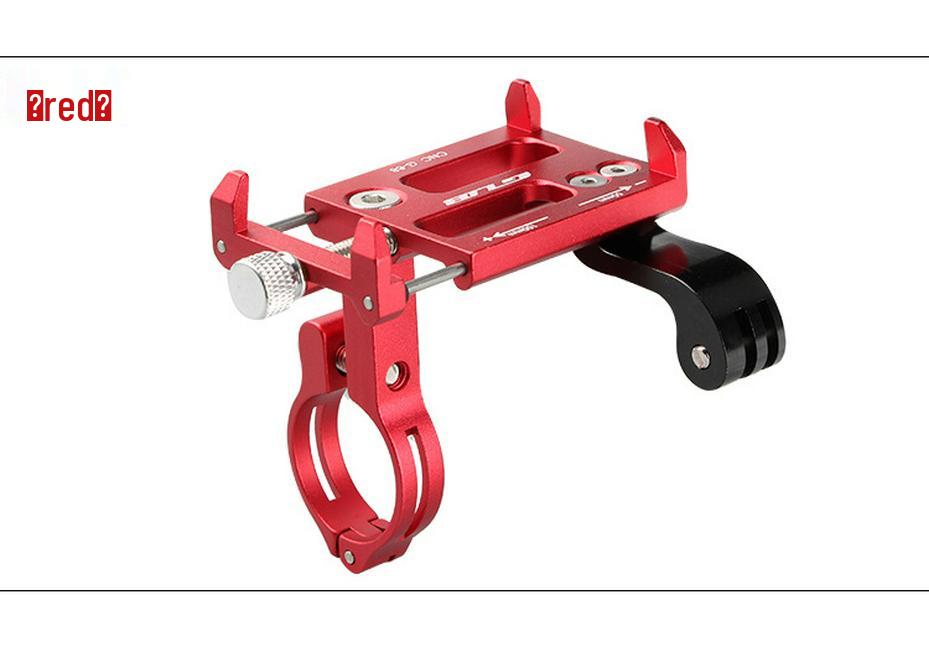 GUB G-88 Aluminum Mountain Bike Phone Holder with Flashlight  GoPro Mount 22.2-31.8mm Diameter