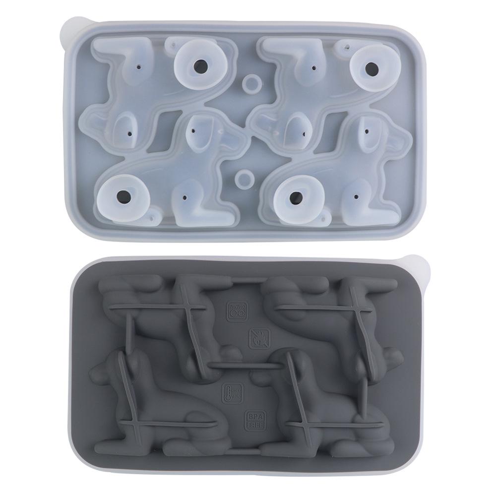 Penguin, French Bulldog, and Alpaca Silicone Ice Cube Mold for Drinks