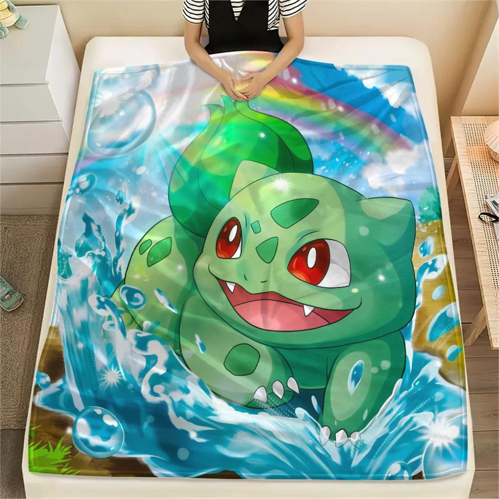 

Bulbasaur Pokemon Blanket, Soft Throw for Living Room, Ideal Gift for Bulbasaur Fans.chl 75x90cm