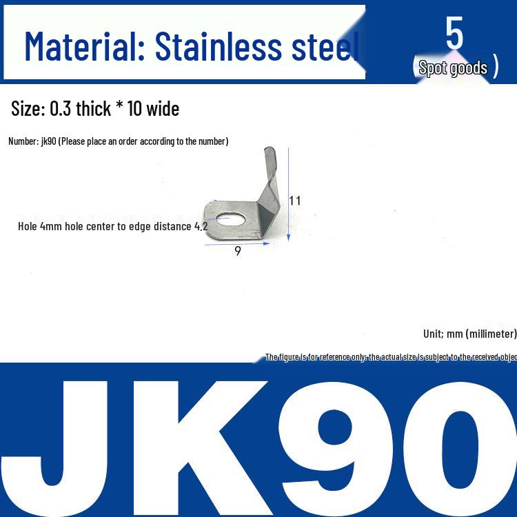Stainless Steel Spring Clip: Metal Crimp, Wire Baffle, Pipe Holder, Conductive Manganese.
