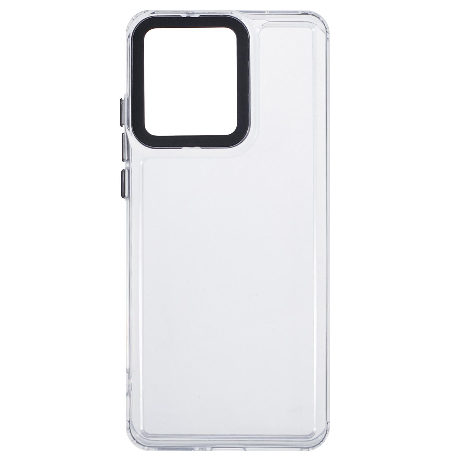

For Motorola Edge 40 Neo 5G Clear Phone Case PC+TPU Hybrid Back Cover Transparent