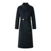 Women's Deep Sea Green Wool-Cashmere Long Coat