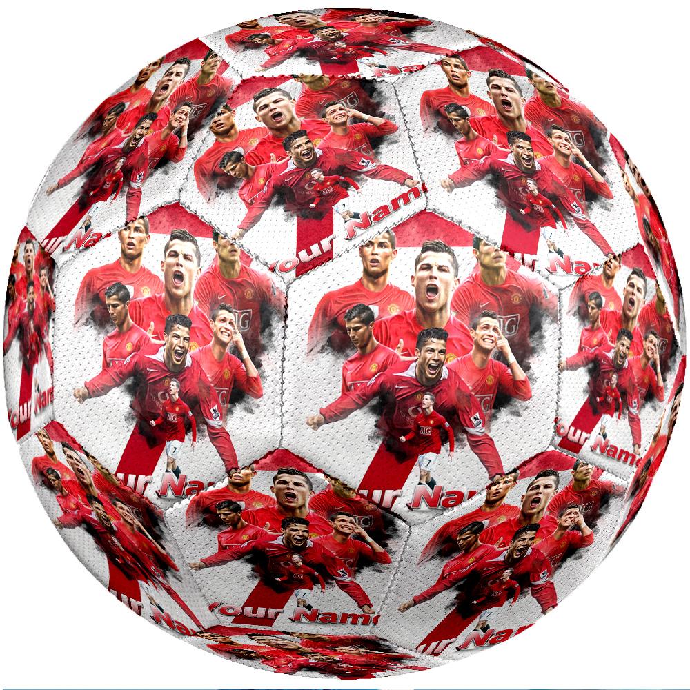 Cristiano Ronaldo Fashion Size 5 Football Wearproof Non‑Slip Soccer Ball For Sports Training Entertainment Use