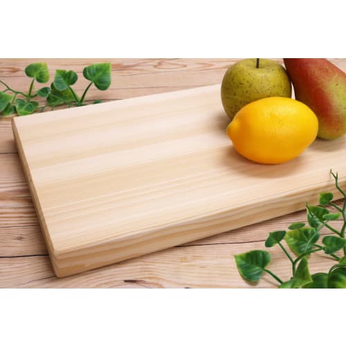 Ichihara Woodworks Wide Wooden Cutting Board with Metal Handle, 39 X 23cm