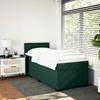 Boxspringbett mit Matratze Dunkelgrün 90 x 200 cm Samt