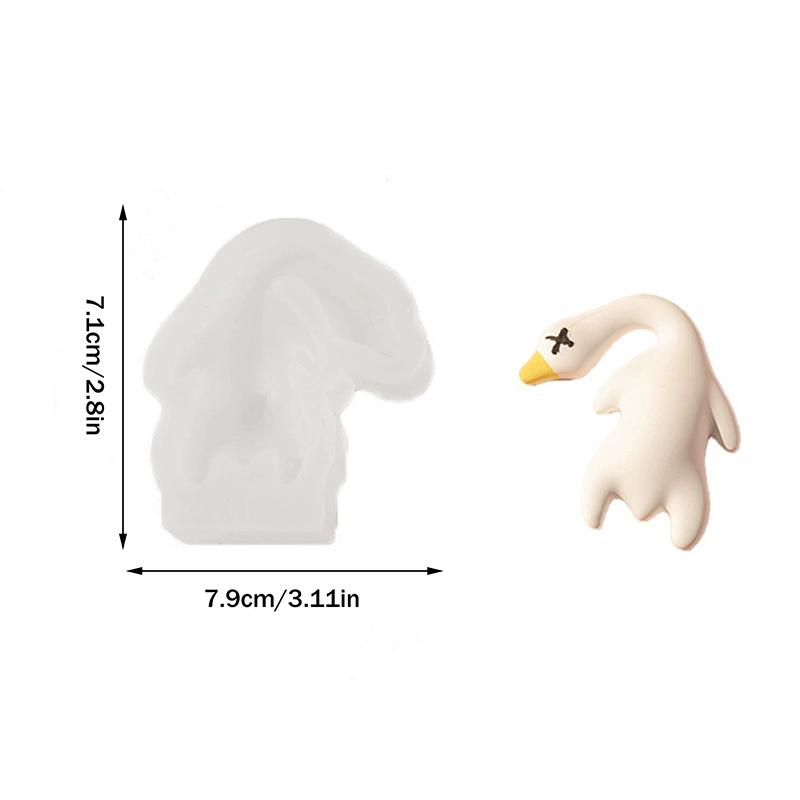 Mini Roast Duck Silicone DIY Chocolate Decoration Mould Handmade Duck Soap Plaster Crafts Resin Cement Mold Cake Baking Supplies