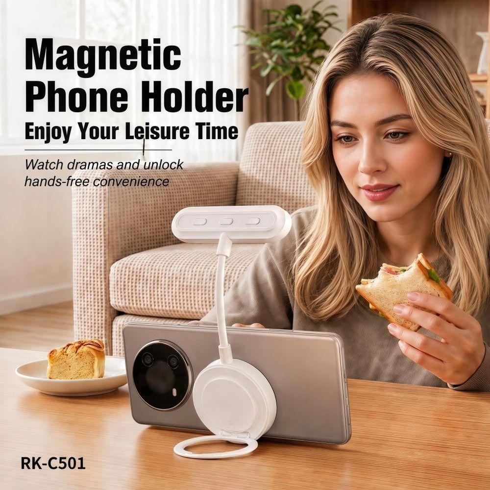 Rechargeable For MagSafe Photo Light Multi-Angle Flexible Selfie Ring Light  Photography