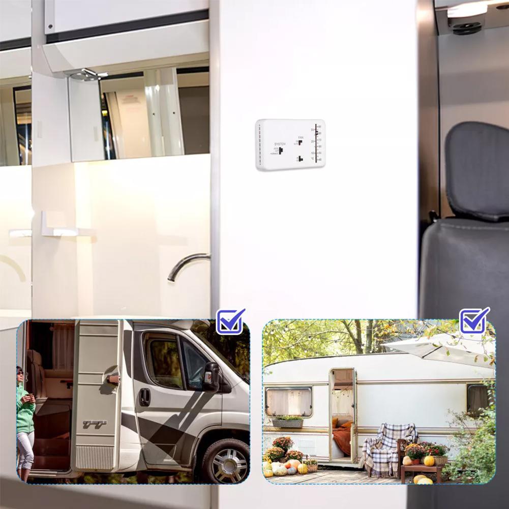 RV Thermostat Plastic RV Analog Thermostat Replacement 2 Cool Camper 2 Thermostat Particles Rub F6Y7