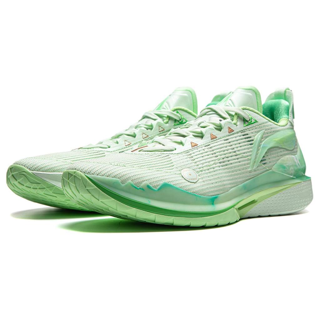 New LINING JB2 Basketball Shoes Men Low Top Ethereal Fruit Green ABAT081-38