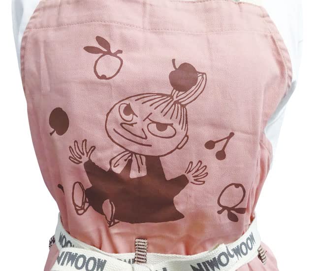 Watanabe Moomin Little My Center Front Length Width Cotton Apron, 80.5cm/Body 81cm, MM-7228
