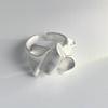 925 Sterling Silver Rings For Women Geometric Fine Jewelry Finger Adjustable Simple Flash Shape Ring For Party Birthday Gift