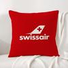 Marke Swissair Kissenbezug Natürlicher Leinen-Kissenbezug-Set All-in-One Dekor Kissenbezug für Sofa Schlafzimmer Stuhl