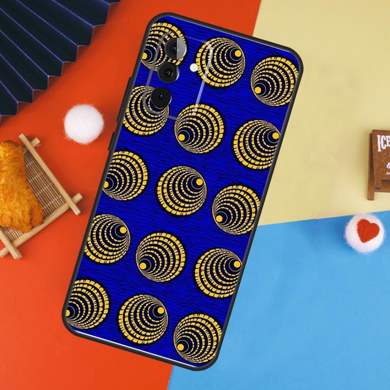 African Wax Print Design Case For Samsung Galaxy A16 A26 A36 A56 A17 A55 A35 A15 A52 A32 A12 A53 A33 A13 A14 A34 A54