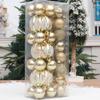 3Box Christmas Tree Hanging Decoration Electroplated Christmas Baubles Ornament Window and Door Ornament Party Supplies