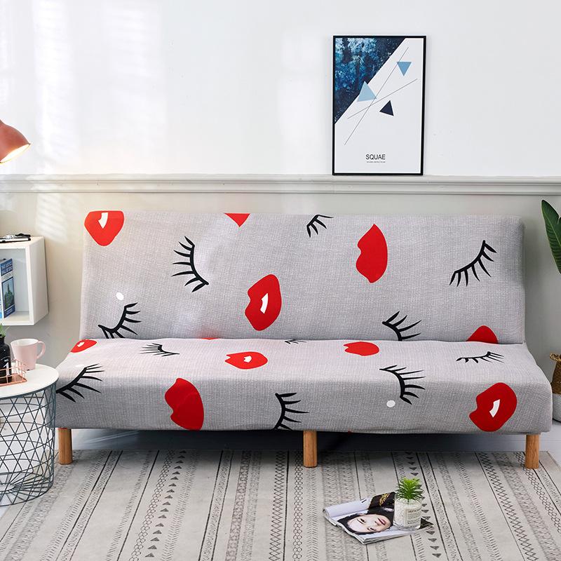 Full Coverage Elastic Sofa Bed Cover, Armless Sofa Cover, Cross-border Sofa Bed Dust Cover