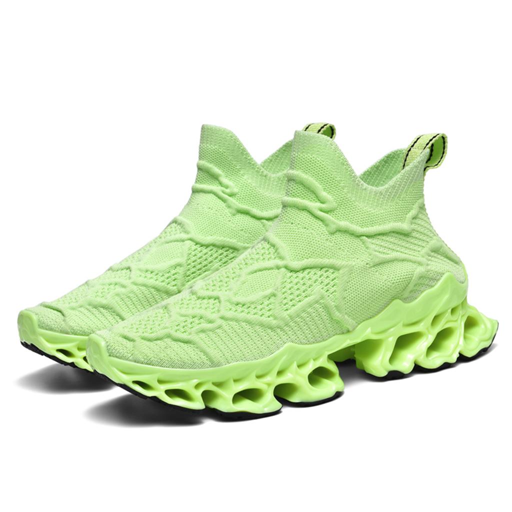 Men's New Style Comfortable Anti-skid Leisure Sports Shoes Lightweight Breathable Knitted Running Sneakers