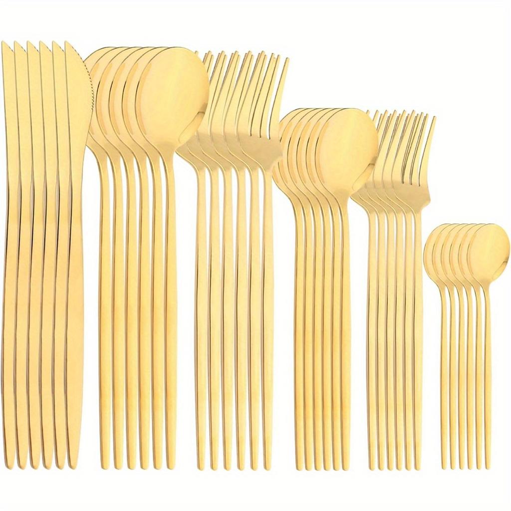 36-Pieces Silverware Mirror Polished Dinnerware 18/0 Stainless Steel Cutlery Set For Home Kitchen Party Hotel Restaurant Wedding Service for 6