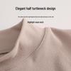 2024 Women's Brushed Thermal Vest: Velvet Half-High Collar, Sleeveless, Wear Indoors or Out