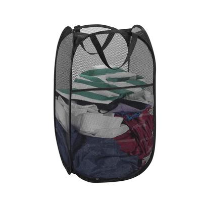 Pop-Up Mesh Laundry Hamper Foldable Durable Handles for Washing and Storage, for Kids Room,College Dorm, Home, Travel