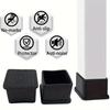 40*40/50*50mm12 piece square silent, wear-resistant, anti slip table and chair footrest table leg pad